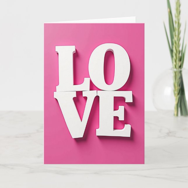 Bold Love Pink Card (Front)
