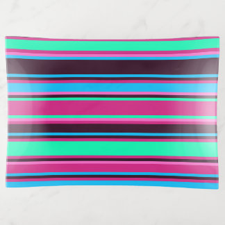 Bold Magenta, Aqua, & Blue Trinket Tray