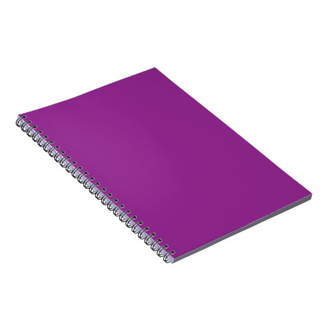 Bold Magenta Wedding Invite with Minimal Style Notebook (Right Side)