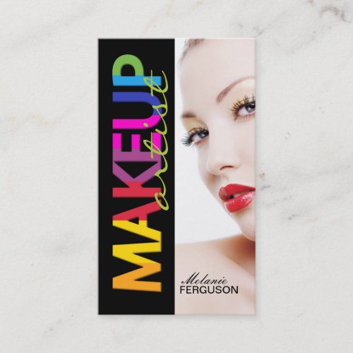 BOLD MAKEUP ARTIST BUSINESS CARD