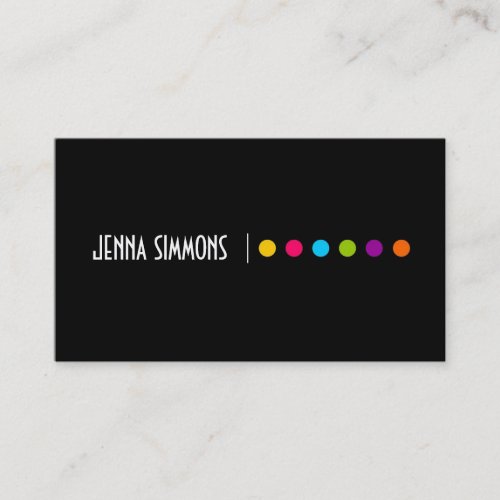 Bold  Makeup Artist Business Card