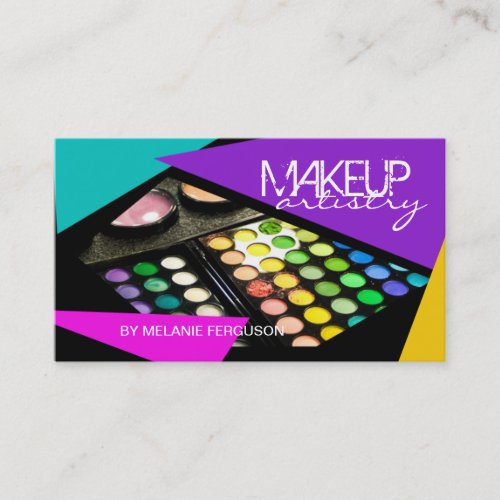 BOLD MAKEUP ARTIST BUSINESS CARD