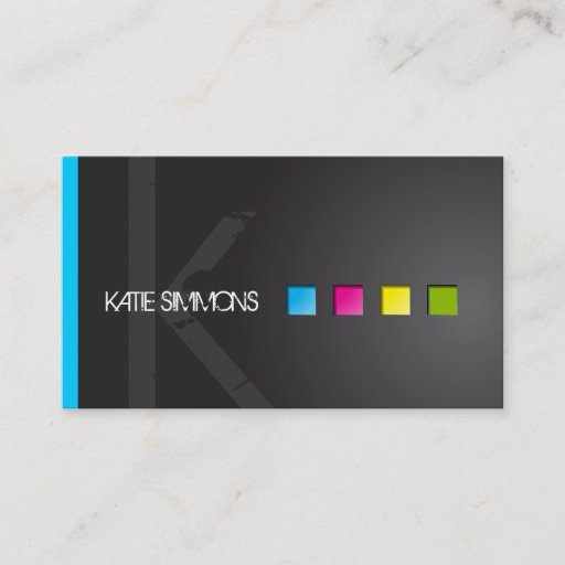 Customizable Bold  Makeup Artist Business Card