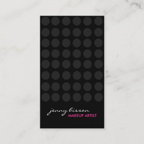 Bold Makeup Artist Business Cards