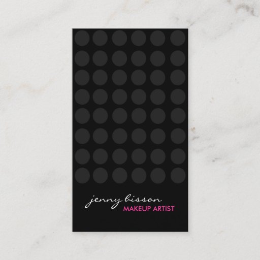 Customizable Bold Make-Up Artist Business Cards
