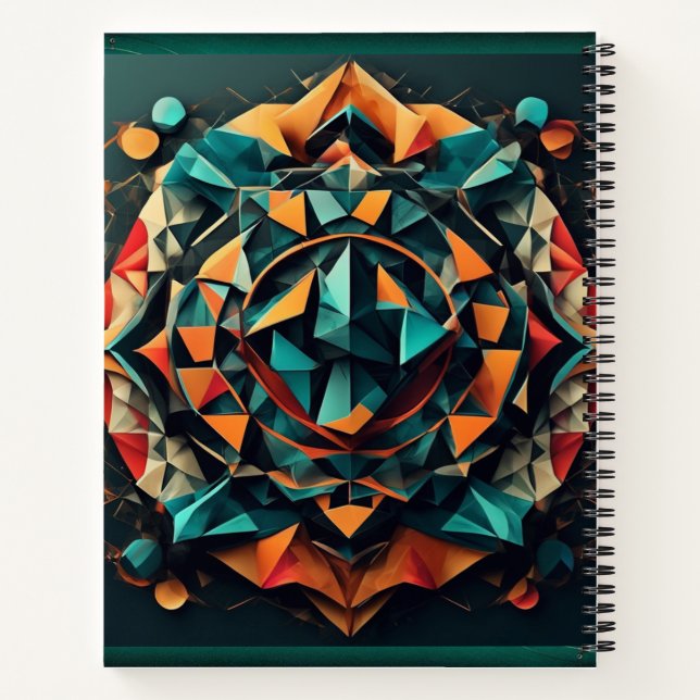 Bold Mandala-Inspired Notebook (Back)