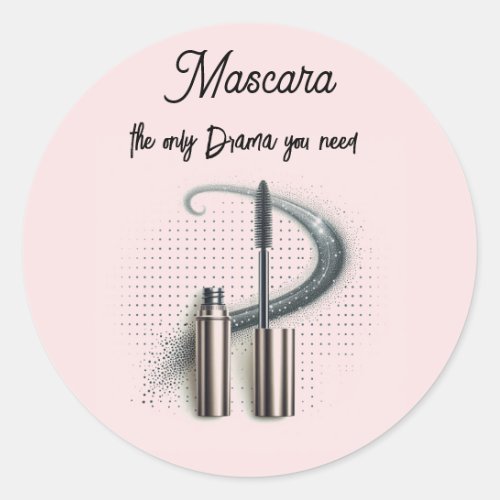 Bold Mascara Tube and Wand Sticker