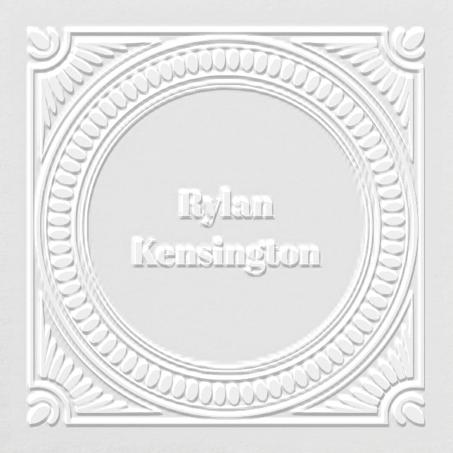 Bold Masculine Name Embosser for him (Design)