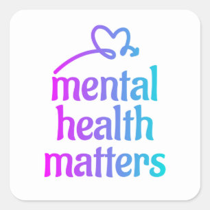 Bold Mental Health Sticker one day at a time
