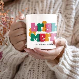 Bold Merry Bright Holiday Coffee Mug