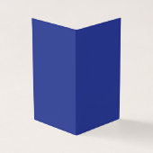 Bold Minimal Wedding Invite in Deep Blue (Outside)