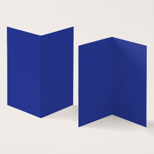 Bold Minimal Wedding Invite in Deep Blue (Inside and Outside)