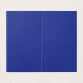 Bold Minimal Wedding Invite in Deep Blue (Outside Unfolded)