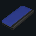 Bold Minimal Wedding Invite in Deep Blue iPhone 8/7 Wallet Case<br><div class="desc">Modern minimalist wedding design with solid deep blue backdrop – perfect for elegant summer or formal year-round weddings. Make a statement of modern elegance with this Bold Minimal Wedding Invitation on a Deep Blue Background. Designed for couples who appreciate clean lines and timeless sophistication, this minimalist wedding invite blends bold...</div>