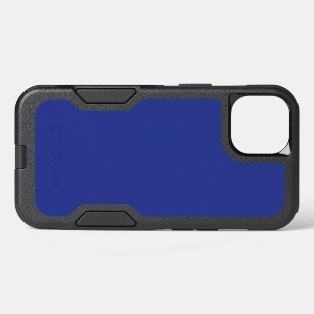 Bold Minimal Wedding Invite in Deep Blue Otterbox iPhone Case (Back Horizontal)