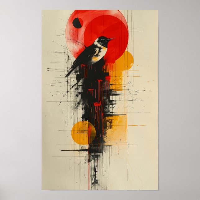 Bold Minimalist Abstract Art Poster | Contemporary (Front)