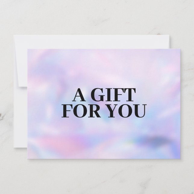 Bold Minimalist Boutique Tie Dye Gift Card (Front)