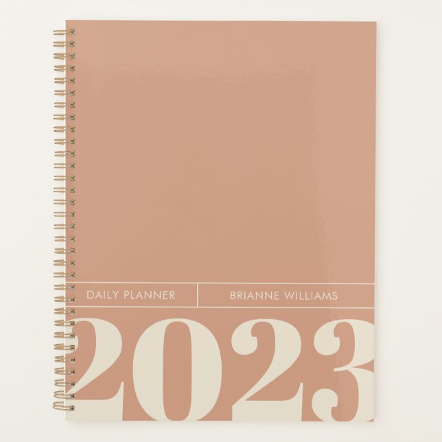 Bold Minimalist Daily Planner (Front)