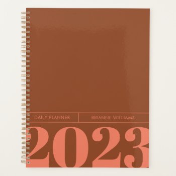 Bold Minimalist Daily Planner by Low_Star_Studio at Zazzle