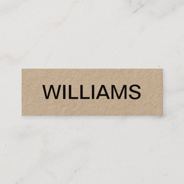 Bold minimalist modern business card (Front)