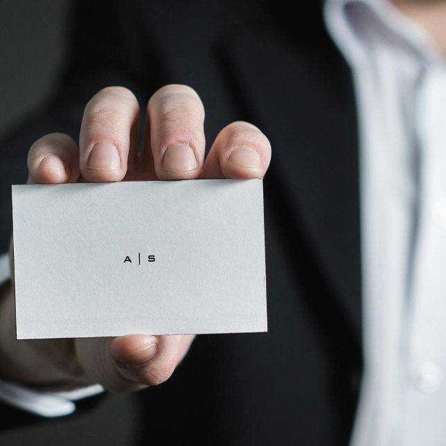 Bold Minimalist Plain Modern Professional  Business Card (Creator Uploaded)