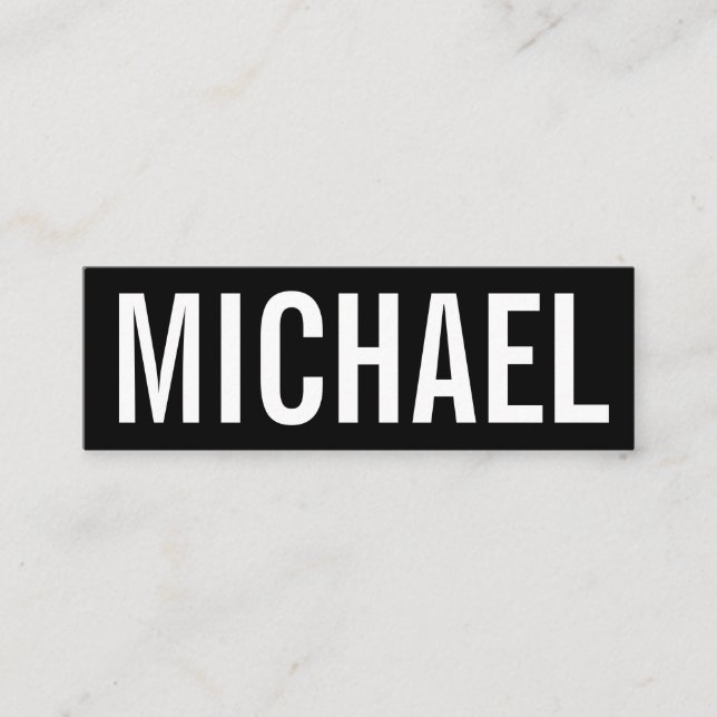 Bold minimalist professional modern business card (Front)