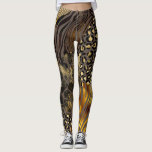 Bold Mixed Animal Prints Gold Accents Leggings<br><div class="desc">Welcome to the jungle.  A combination of different animal prints make these leggings stand out from the crowd.  Leopard spots,  snake skin,  giraffe,  tiger stripes and zebra stripes are combined to make this striking pattern.  Each of the animal prints has faux gold accents to make these leggings shine.</div>