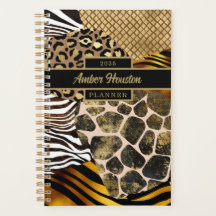 Bold Mixed Animal Prints with Gold Accents