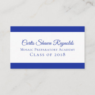 Bold Modern Any Color Contemporary Calling Card