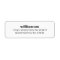 Bold Modern Black and White Last Name Address