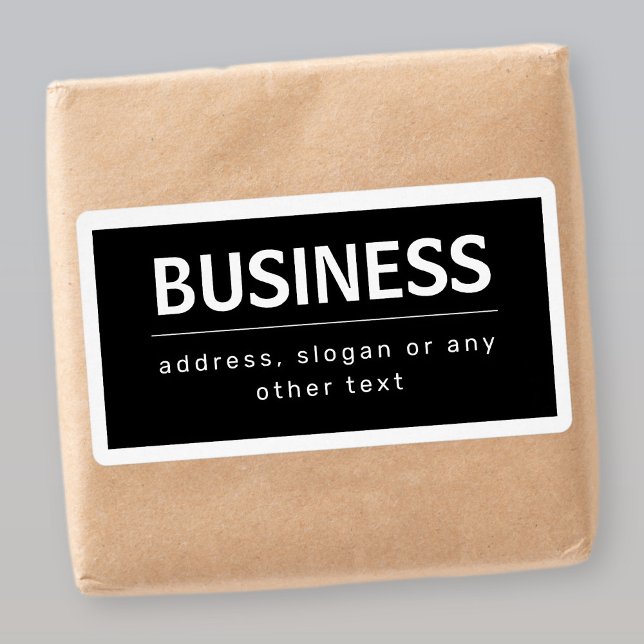 Bold Modern Brand or Business Name | Black & White Label (Creator Uploaded)