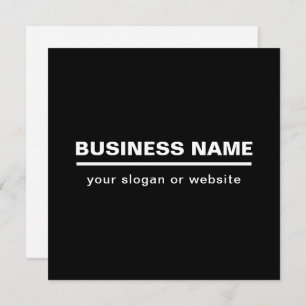 Bold Modern Business Name Template   B&W