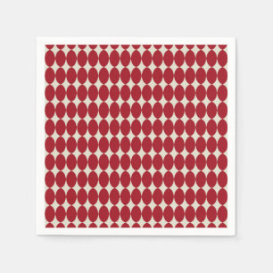 Bold Modern Christmas Red Baubles Festive Chic  Napkins