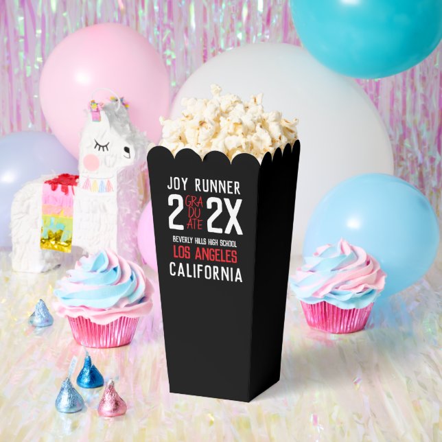 Bold Modern Class Graduation Favor Boxes (Party)