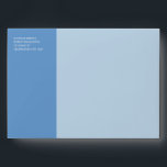 Bold Modern Color Block Blue Stripe Wedding Envelope<br><div class="desc">This modern and bold wedding envelope design features color block in matching shades of blue and your return address of choice on the front. The perfect choice to send out modern wedding invitations,  baby shower invitations or birthday invitations.</div>