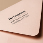 Bold Modern Elegant family name serif wedding Self-inking Stamp<br><div class="desc">Custom rubber stamp personalized with your family name in classic elegant modern bold serif font and your return address in chic italics separated by an horizontal line. Easy to personalize, perfect to let your mail looks elegant and distinctive. Great for greeting cards, thank you, invitations, gift tags, weddings, housewarming or...</div>