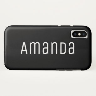 Bold Modern Font iPhone X Case