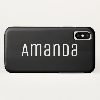 Bold Modern Font iPhone X Case
