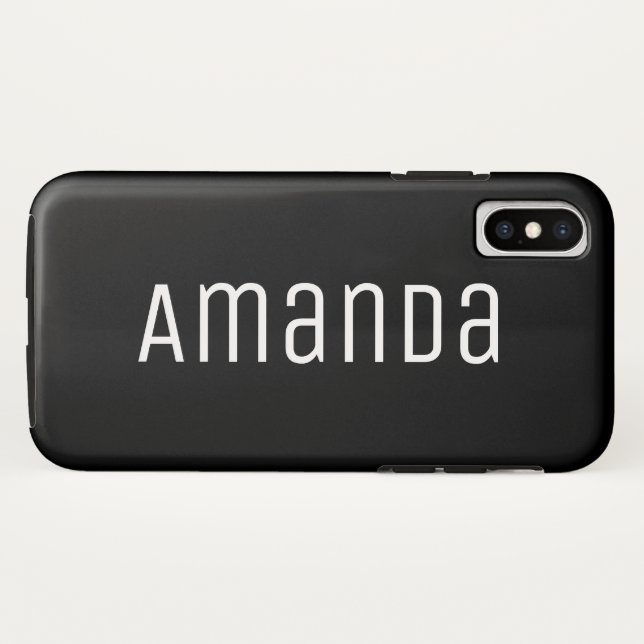 Bold Modern Font Case-Mate iPhone Case (Back (Horizontal))