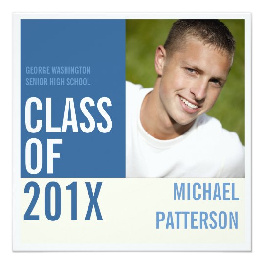bold modern guy graduation