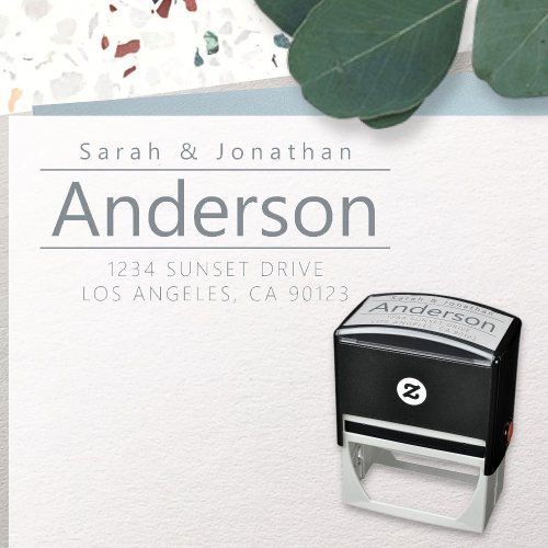 Bold Modern Looking Customizable Text Self_inking Stamp