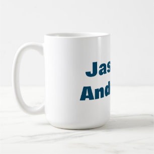 Bold Modern Minimalist Ocean Blue Color Coffee Mug