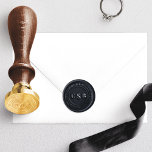Bold Modern Minimalist Wedding Wax Seal Stamp<br><div class="desc">Elevate your wedding stationery with this bold and modern minimalist wax seal stamp. Perfectly personalized with the couple's initials and wedding date, this timeless design adds a sophisticated touch to invitations, envelopes, or thank-you notes. Crafted with precision, the circular layout features clean typography and a sleek border, embodying elegance and...</div>