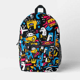 Bold Modern Pattern Kids School Backpack