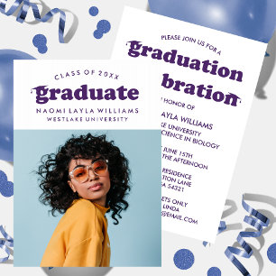 BOLD MODERN RETRO GRADUATE   GRADUATION INVITATION