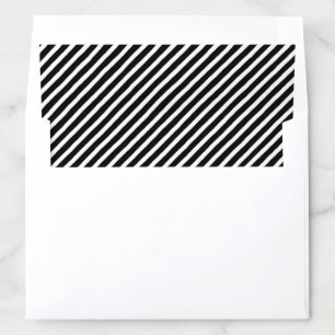 BOLD MODERN rustic stripe striped pattern black Envelope Liner