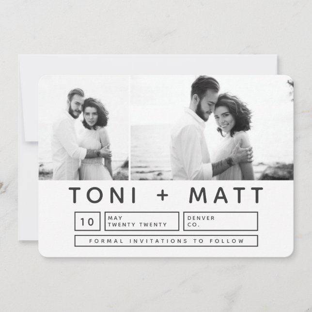 BOLD MODERN SAVE THE DATE (Front)