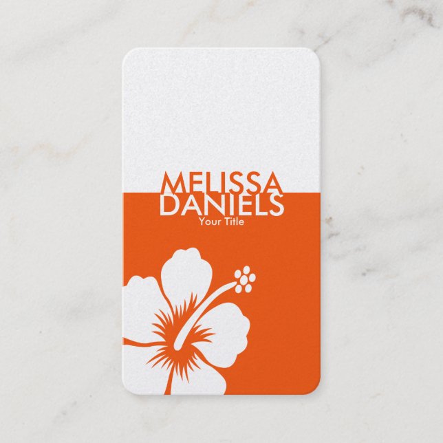 Bold Modern Tropical Business Cards (Front)