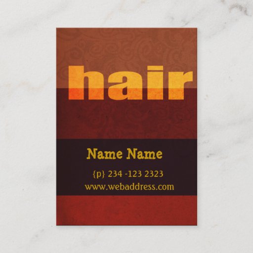 Customizable Typography Hair Salon Salons Business Cards