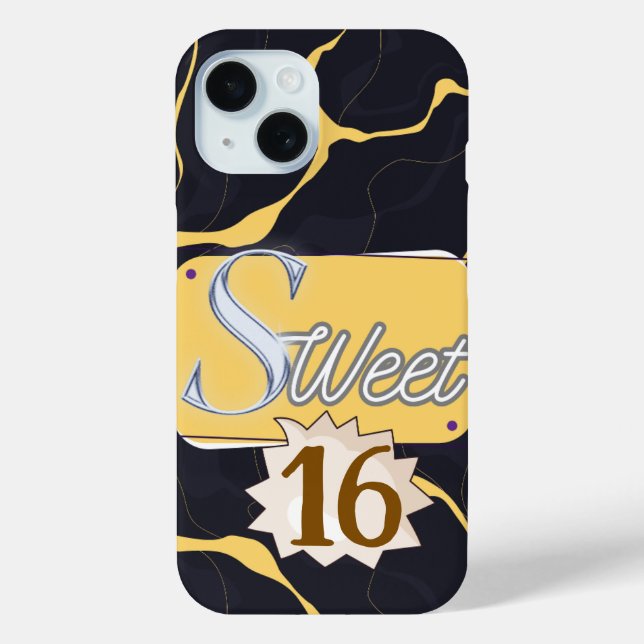 Bold Modern Typography iPhone Case – Minimal cover (Back)